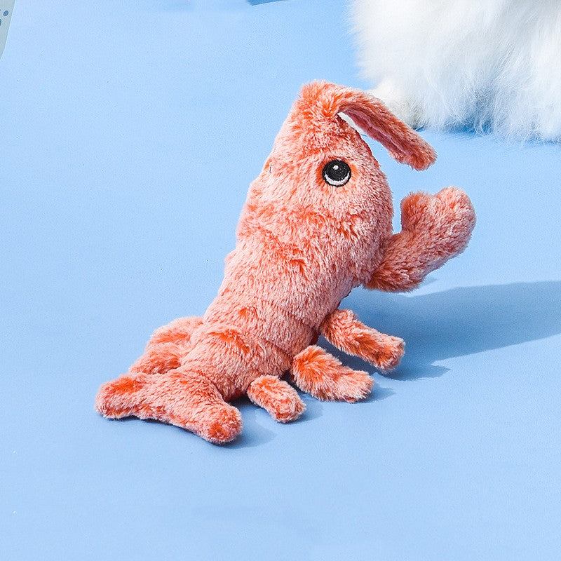 Electric Jumping Lobster Cat Toy — USB Rechargeable Plush