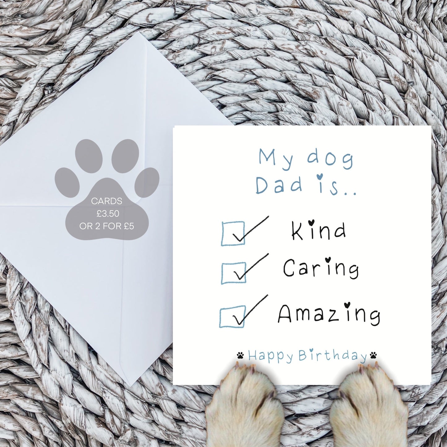 My dog dad is…card