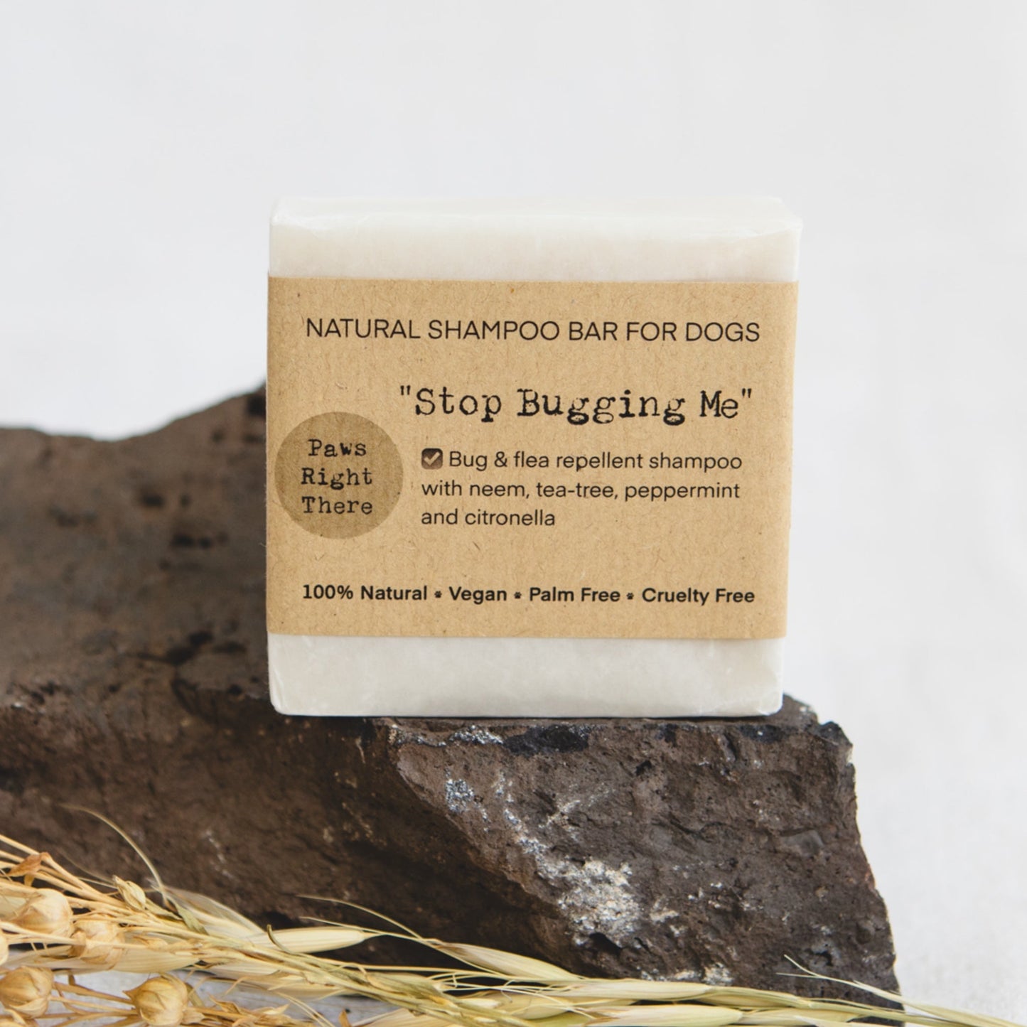 Stop Bugging Me Natural Dog Shampoo Bar with Neem & Citronella – 80g