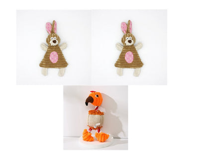 Donkey Plush Squeaky Dog Toy — Corduroy Chew & Cuddle Toy