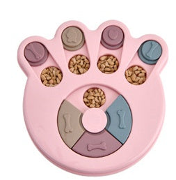 Dog Slow Feeder Turntable Bowl — Interactive Puzzle Feeding