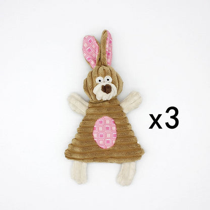 Donkey Plush Squeaky Dog Toy — Corduroy Chew & Cuddle Toy
