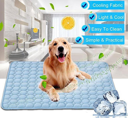 Ice Silk Cooling Mat for Cats & Dogs