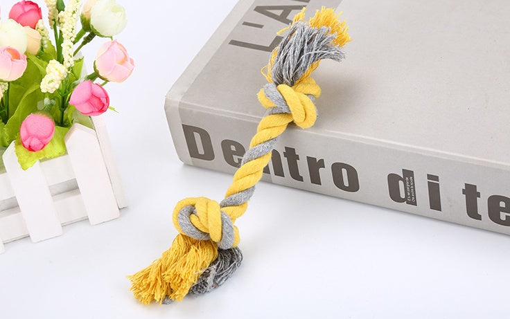 Cotton Rope Knot Dog Toy — Tug, Chew & Fetch
