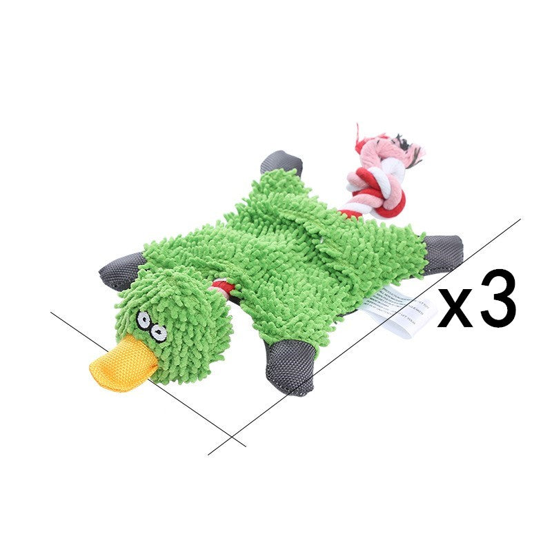 Donkey Plush Squeaky Dog Toy — Corduroy Chew & Cuddle Toy
