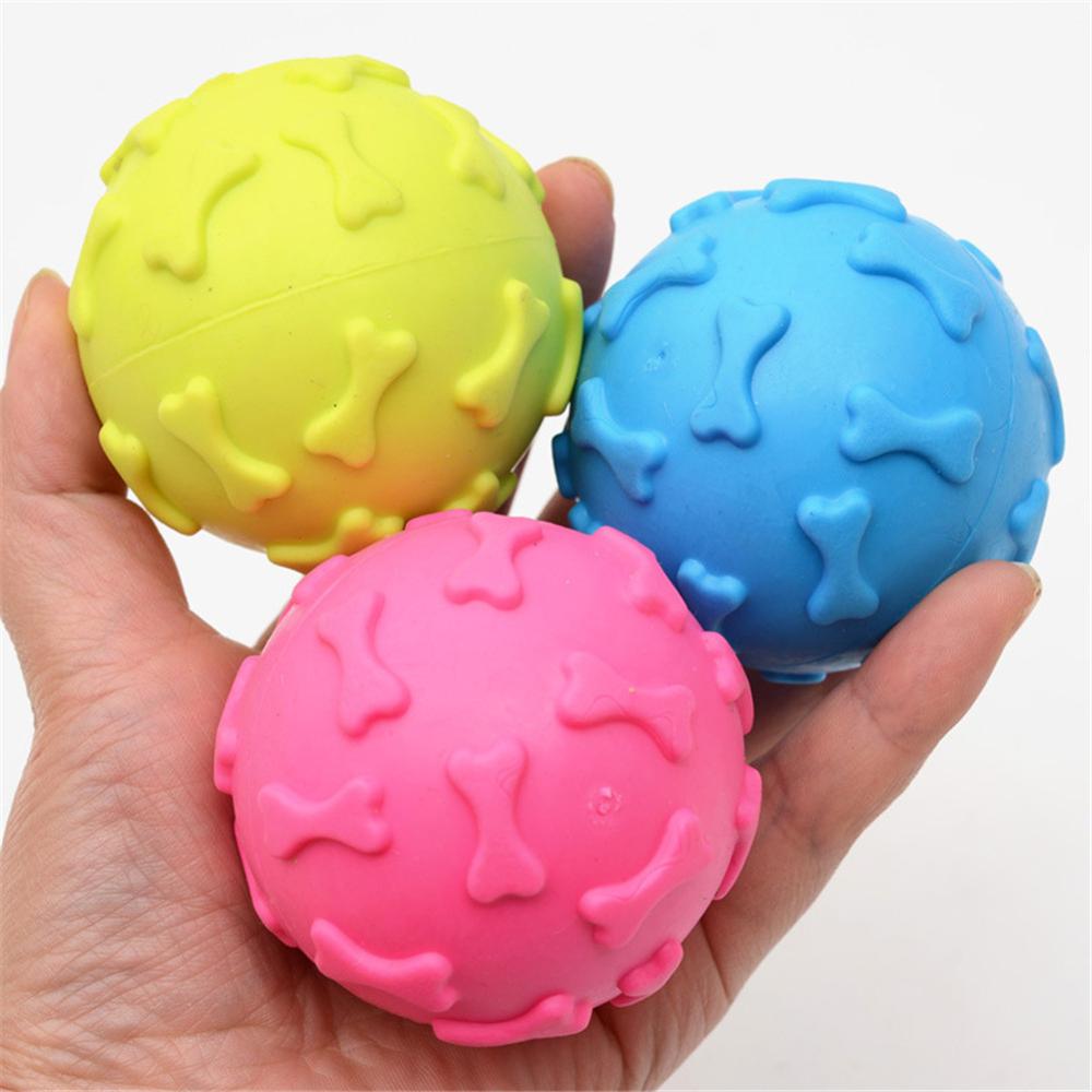 TPR Rubber Whistle Ball Dog Toy — Squeaky & Bite-Resistant