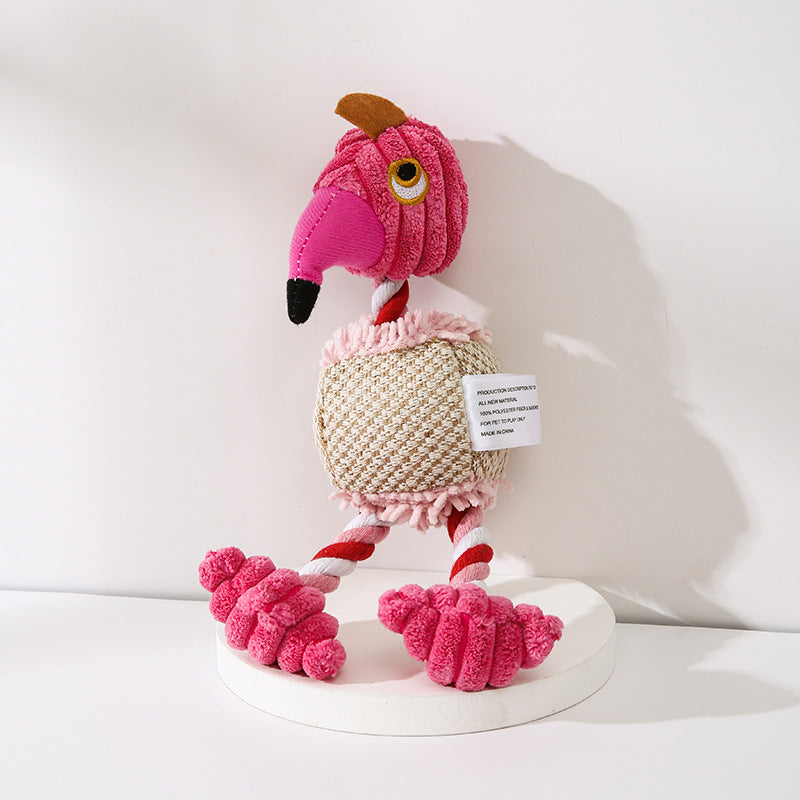 Donkey Plush Squeaky Dog Toy — Corduroy Chew & Cuddle Toy