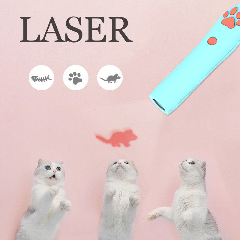 Remote Control LED Laser Cat Toy — 3 Projection Patterns