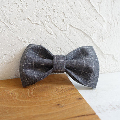 Red Plaid Polyester Pet Collar