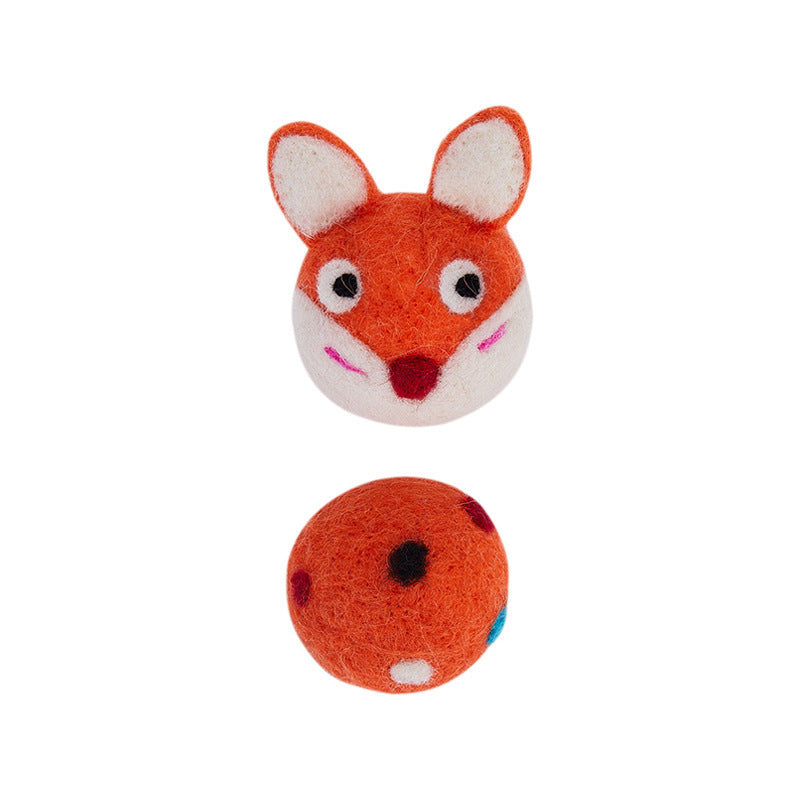 Felt Bell Cat Ball Toy — Interactive & Sound-Reactive