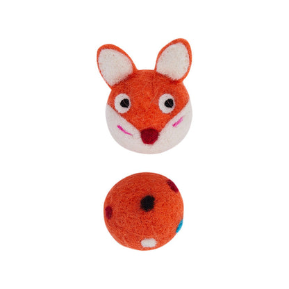 Felt Bell Cat Ball Toy — Interactive & Sound-Reactive