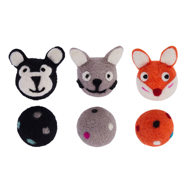 Felt Bell Cat Ball Toy — Interactive & Sound-Reactive