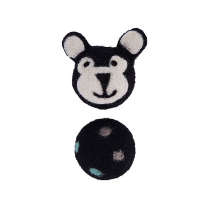 Felt Bell Cat Ball Toy — Interactive & Sound-Reactive