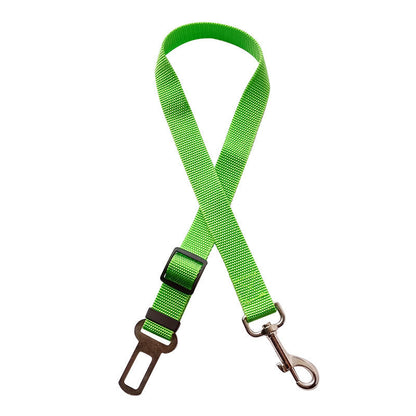 Adjustable Pet Car Seat Belt Harness & Lead Clip