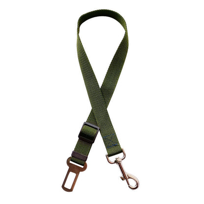 Adjustable Pet Car Seat Belt Harness & Lead Clip