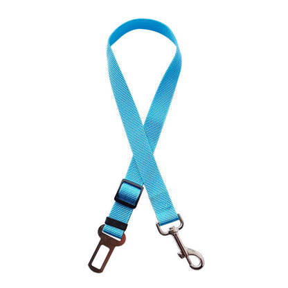 Adjustable Pet Car Seat Belt Harness & Lead Clip