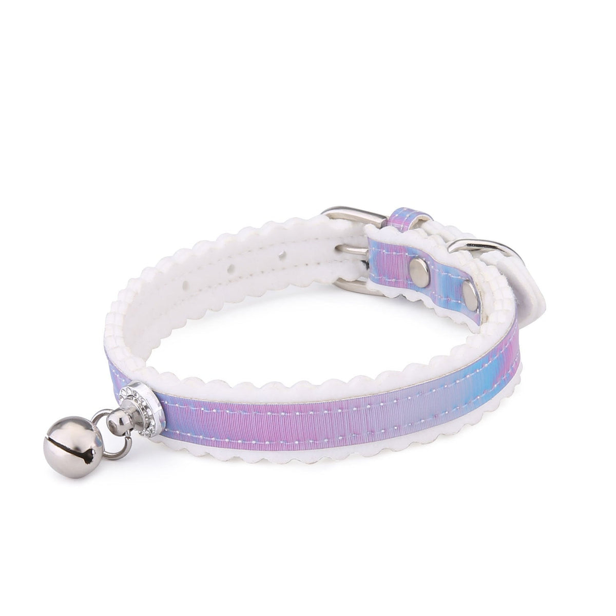 Gradient PU Cat & Dog Bell Collar