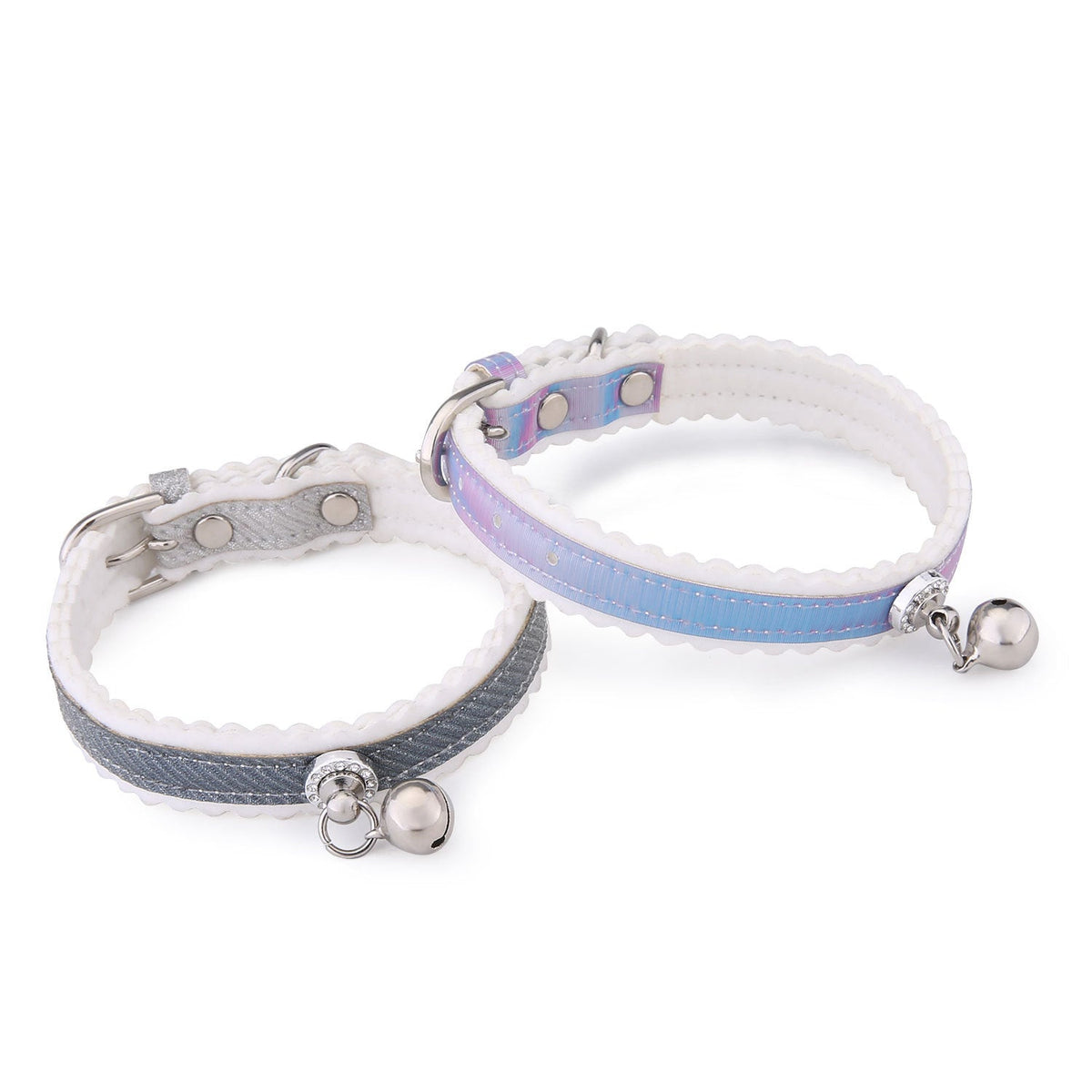 Gradient PU Cat & Dog Bell Collar