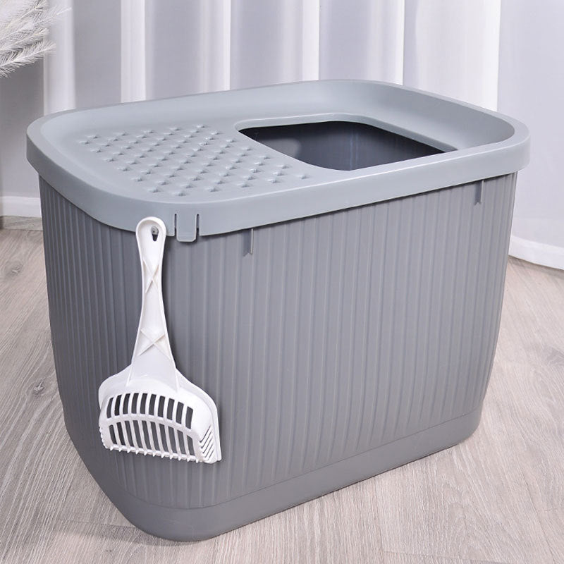 Fully Enclosed Top-Entry Cat Litter Box - Oversized