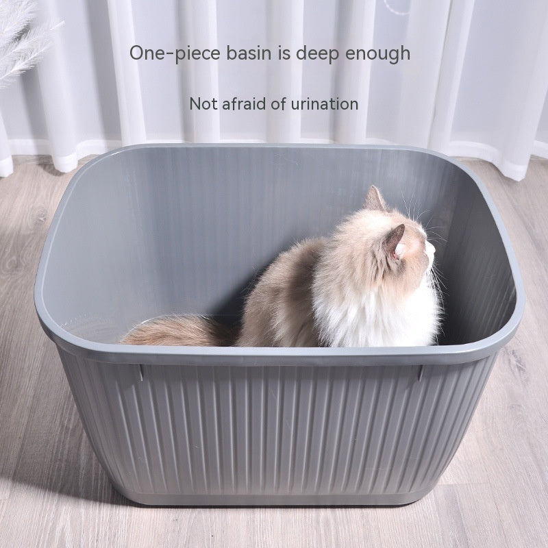 Fully Enclosed Top-Entry Cat Litter Box - Oversized