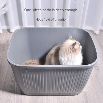 Fully Enclosed Top-Entry Cat Litter Box - Oversized