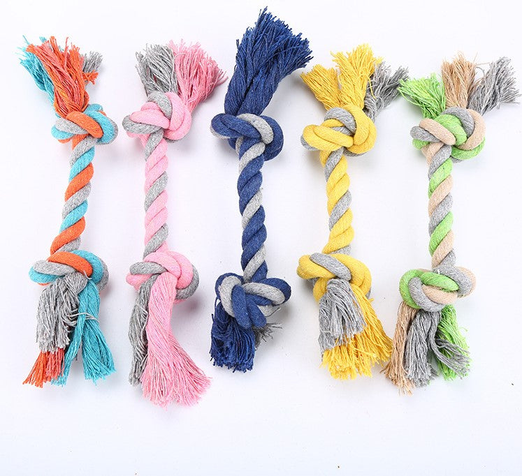 Cotton Rope Knot Dog Toy — Tug, Chew & Fetch
