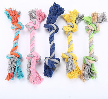 Cotton Rope Knot Dog Toy — Tug, Chew & Fetch