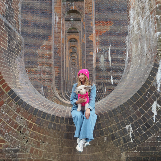 Fandango Pink British Wool Beanie Hat