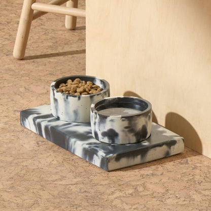 Concrete Pet Bowl Set by Smith & Goat (Terra)