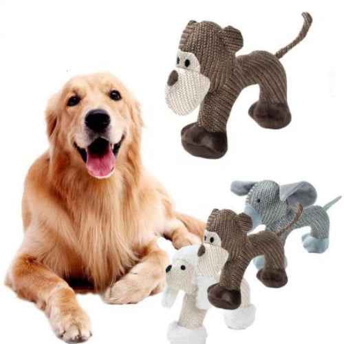 Squeaky Plush Dog Toy