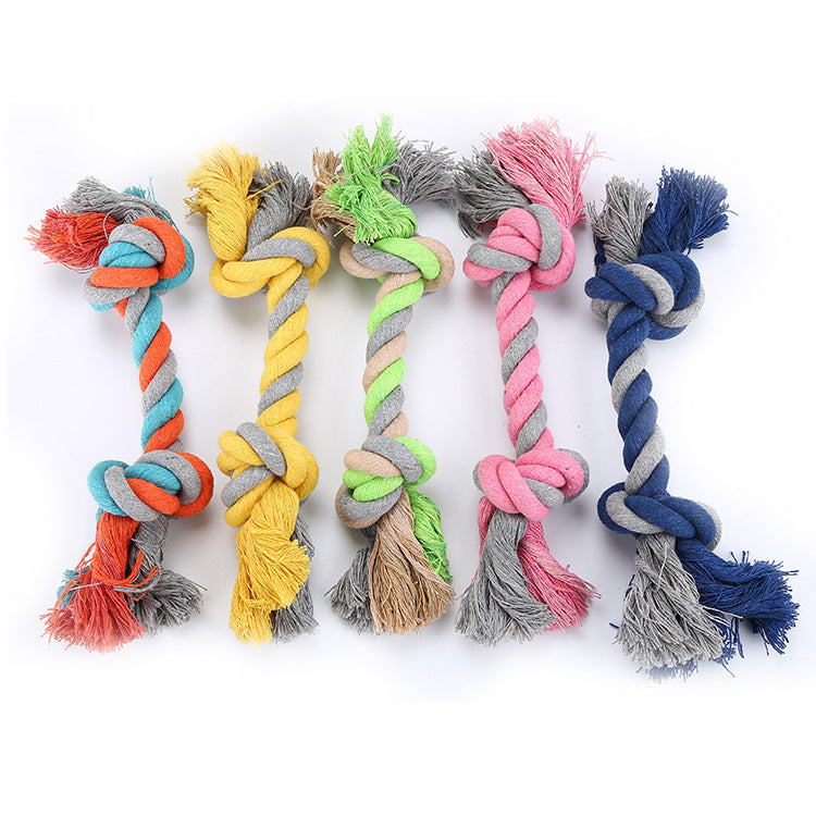 Cotton Rope Knot Dog Toy — Tug, Chew & Fetch
