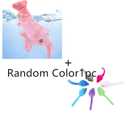 Electric Jumping Lobster Cat Toy — USB Rechargeable Plush