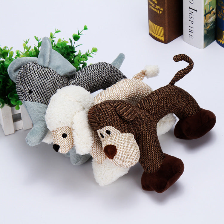 Squeaky Plush Dog Toy