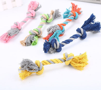 Cotton Rope Knot Dog Toy — Tug, Chew & Fetch