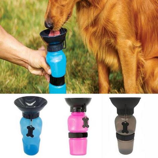 Portable Pet Water Bottle with Anti-Spill Dispenser - Dogs & Cats