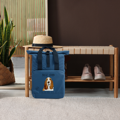 Basset Hound Roll-Top Backpack