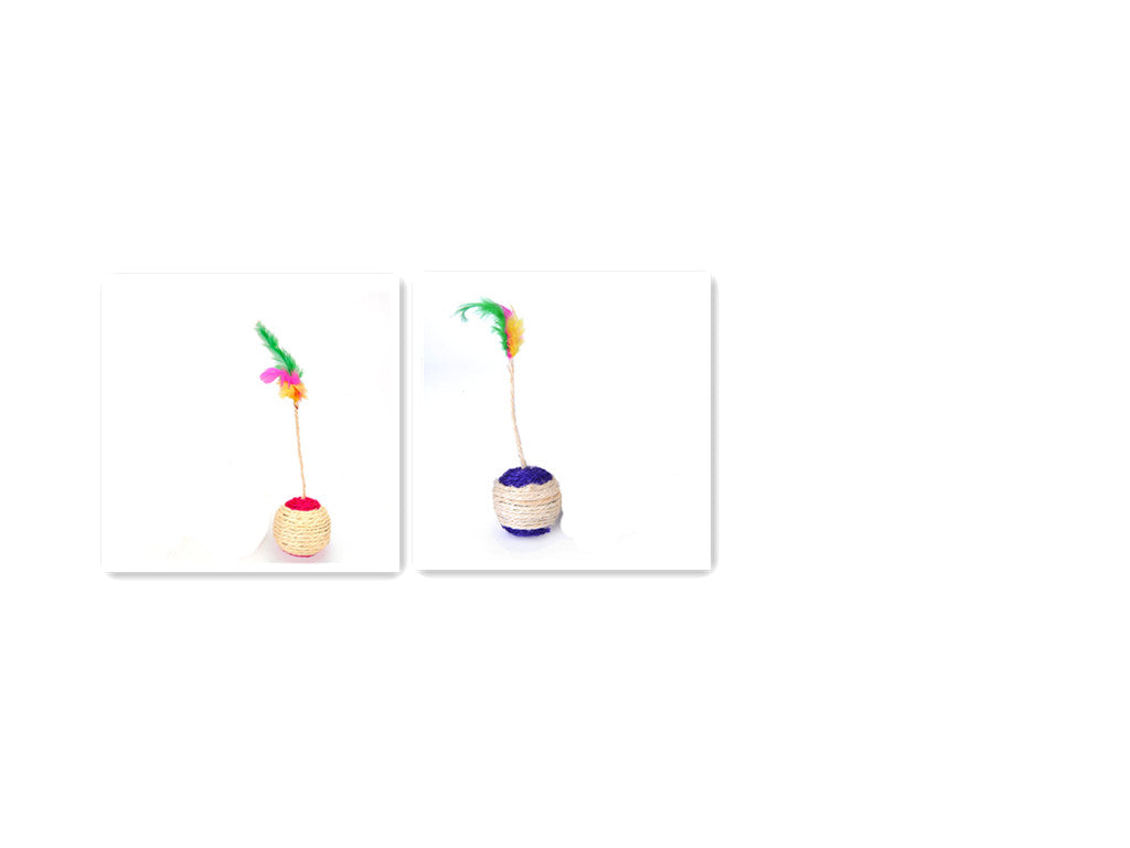 Sisal Feather Shuttlecock Cat Toy