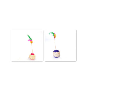Sisal Feather Shuttlecock Cat Toy