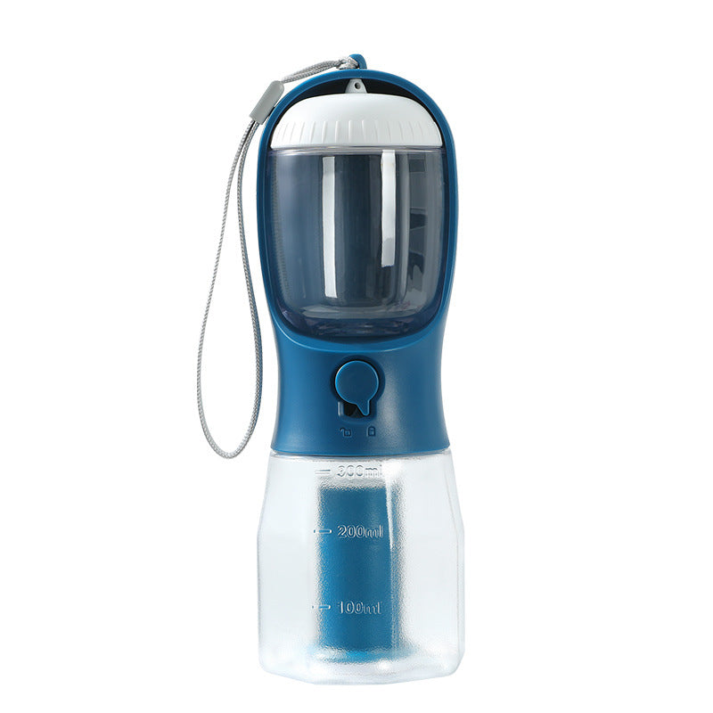 3-in-1 Pet Travel Cup — Water, Food & Waste Bag Dispenser