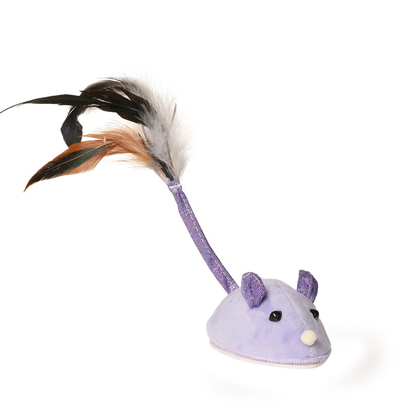 Electric Mouse Cat Stick Toy — USB Rechargeable