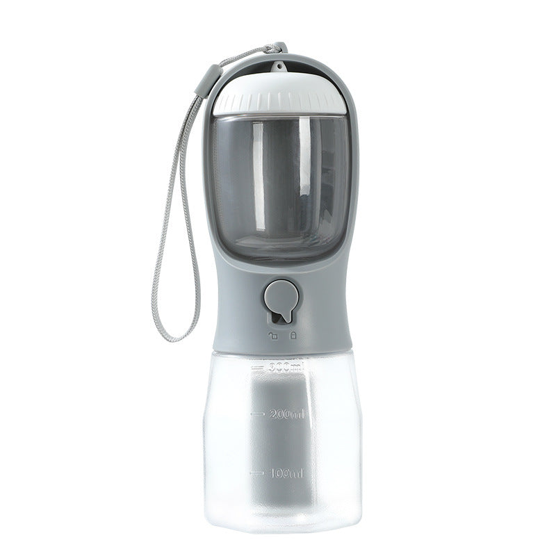 3-in-1 Pet Travel Cup — Water, Food & Waste Bag Dispenser