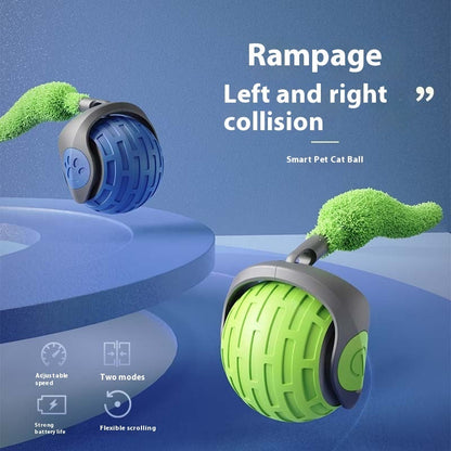 Bite-Resistant Squeaky Ball Toy for Cats & Dogs