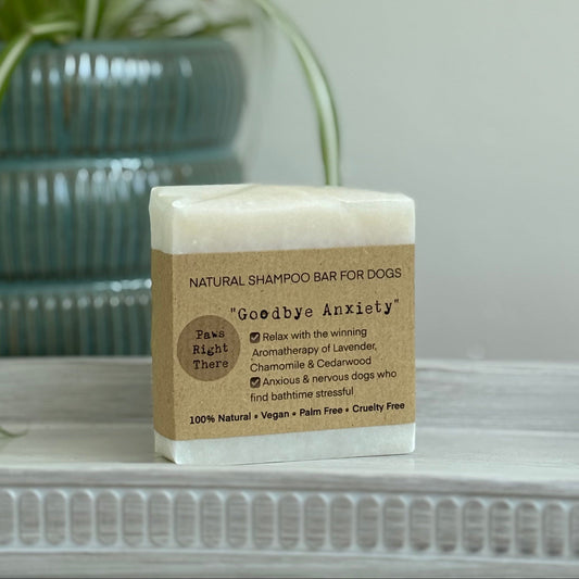 Goodbye Anxiety Natural Dog Shampoo Bar with Lavender & Chamomile – 80g