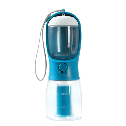 3-in-1 Pet Travel Cup — Water, Food & Waste Bag Dispenser