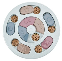 Dog Slow Feeder Turntable Bowl — Interactive Puzzle Feeding