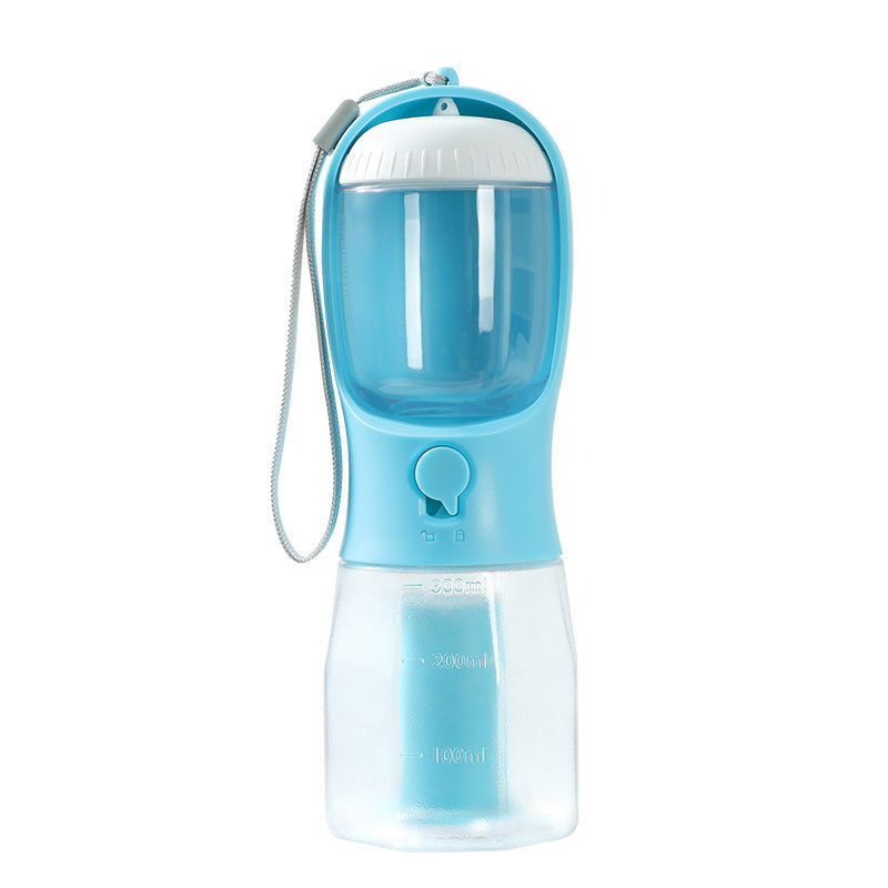 3-in-1 Pet Travel Cup — Water, Food & Waste Bag Dispenser