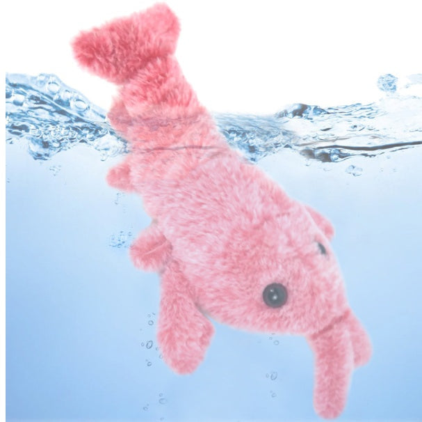 Electric Jumping Lobster Cat Toy — USB Rechargeable Plush