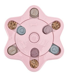 Dog Slow Feeder Turntable Bowl — Interactive Puzzle Feeding