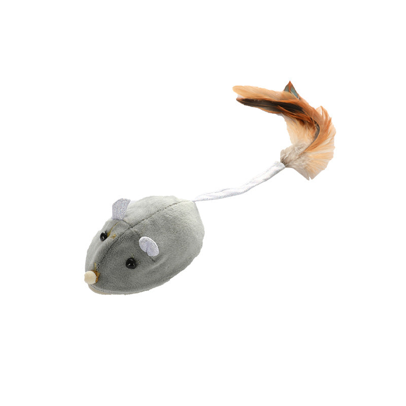 Electric Mouse Cat Stick Toy — USB Rechargeable