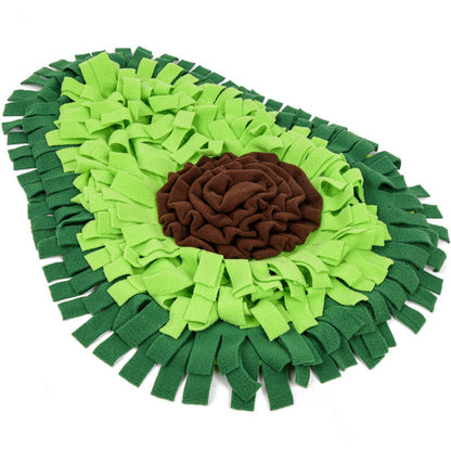Dog Snuffle Mat — Avocado Shape Puzzle Feeding & Enrichment